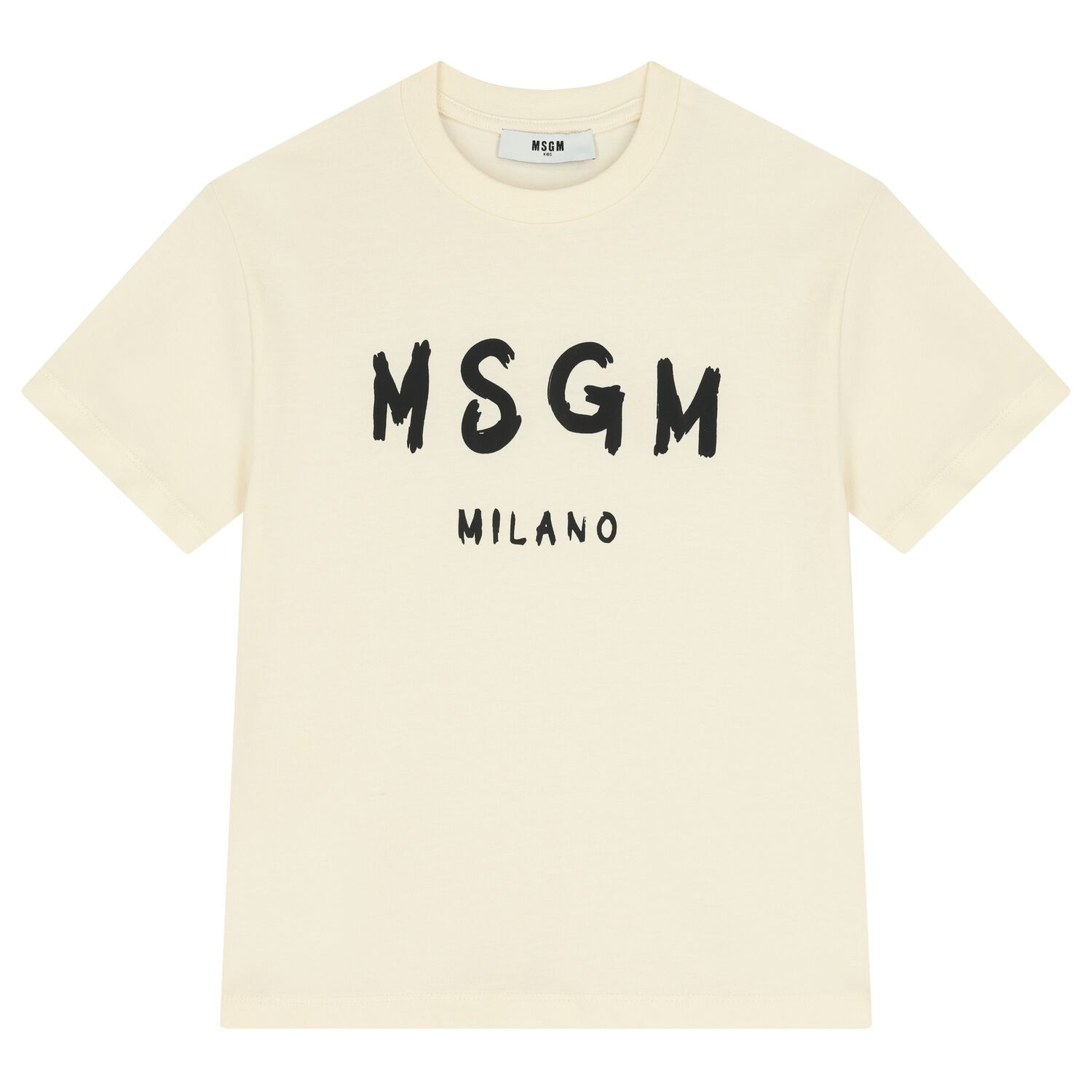 تيشيرت بالشعار باللون العاجى , 2, hi-res