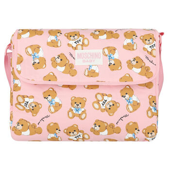 Pink Teddy Logo Baby Changing Bag