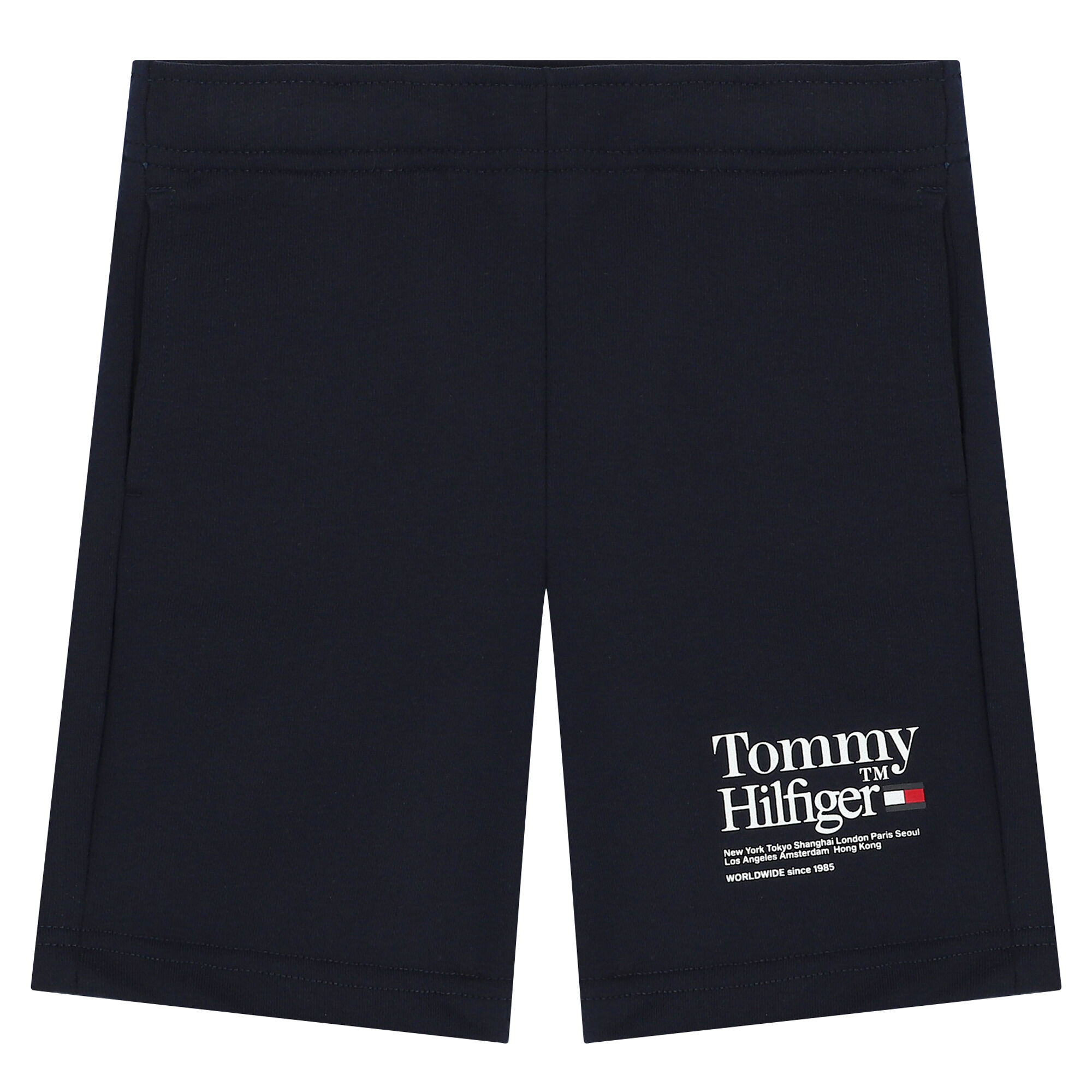 Tommy Hilfiger Boys Navy Blue Logo Shorts Junior Couture UAE