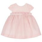 Baby Girls Pink Bow Dress Set, 1, hi-res