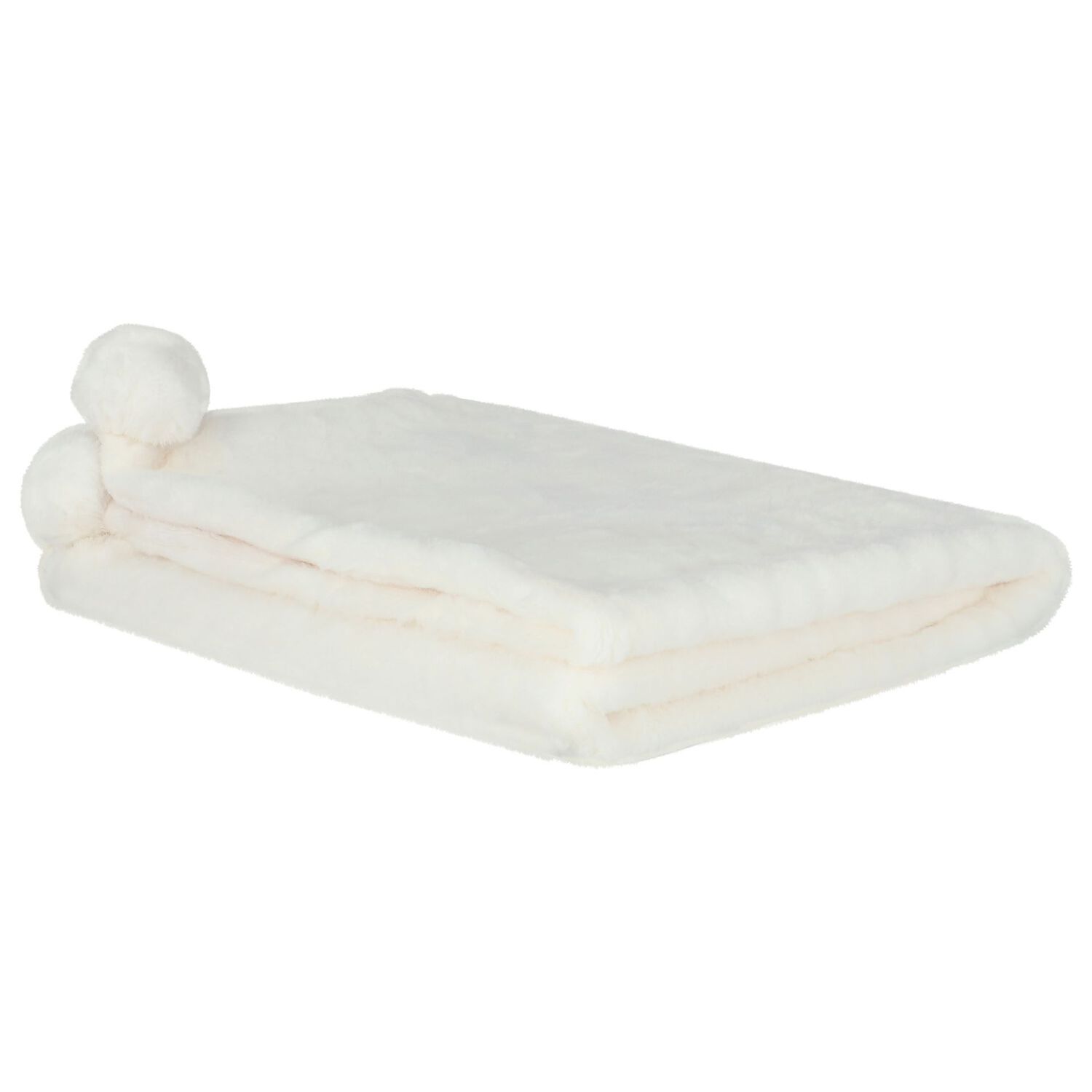 Ivory Faux Fur Baby Blanket, 4, hi-res image number null