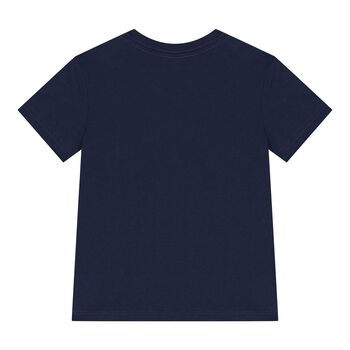 Baby Boys Navy Blue Polo Bear T-Shirt