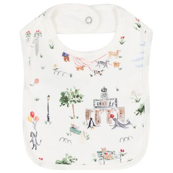 Ivory Central Park Baby Bib