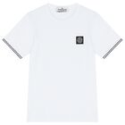 Boys White Logo T-Shirt, 4, hi-res