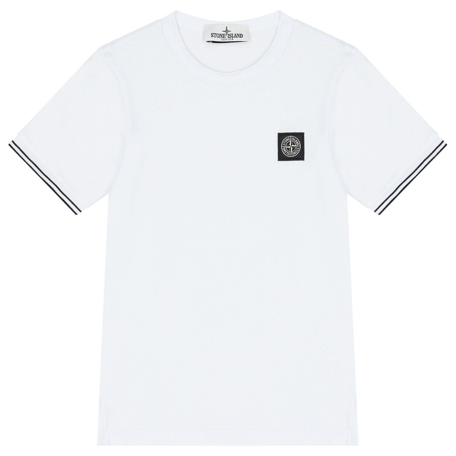 Boys White Logo T-Shirt, 4, hi-res image number null