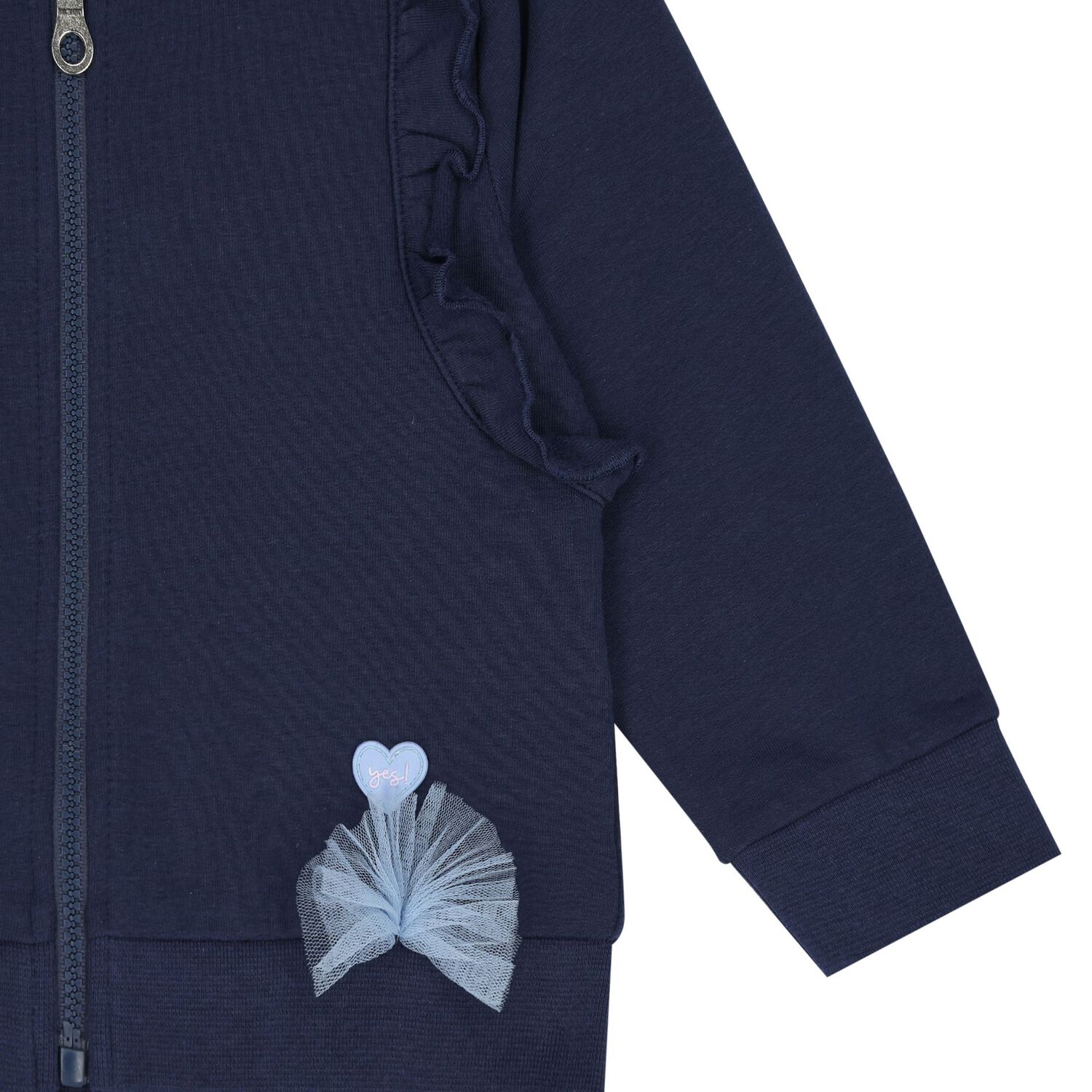 بدلة بنات رياضية بالشعار باللون الكحلي, 1, hi-res image number null