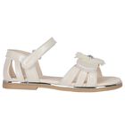 صندل بنات بطبعة الزهور باللون الأبيض , 1, hi-res