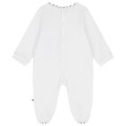 Baby Boys White & Navy Blue Logo Babygrow Gift Set, 1, hi-res