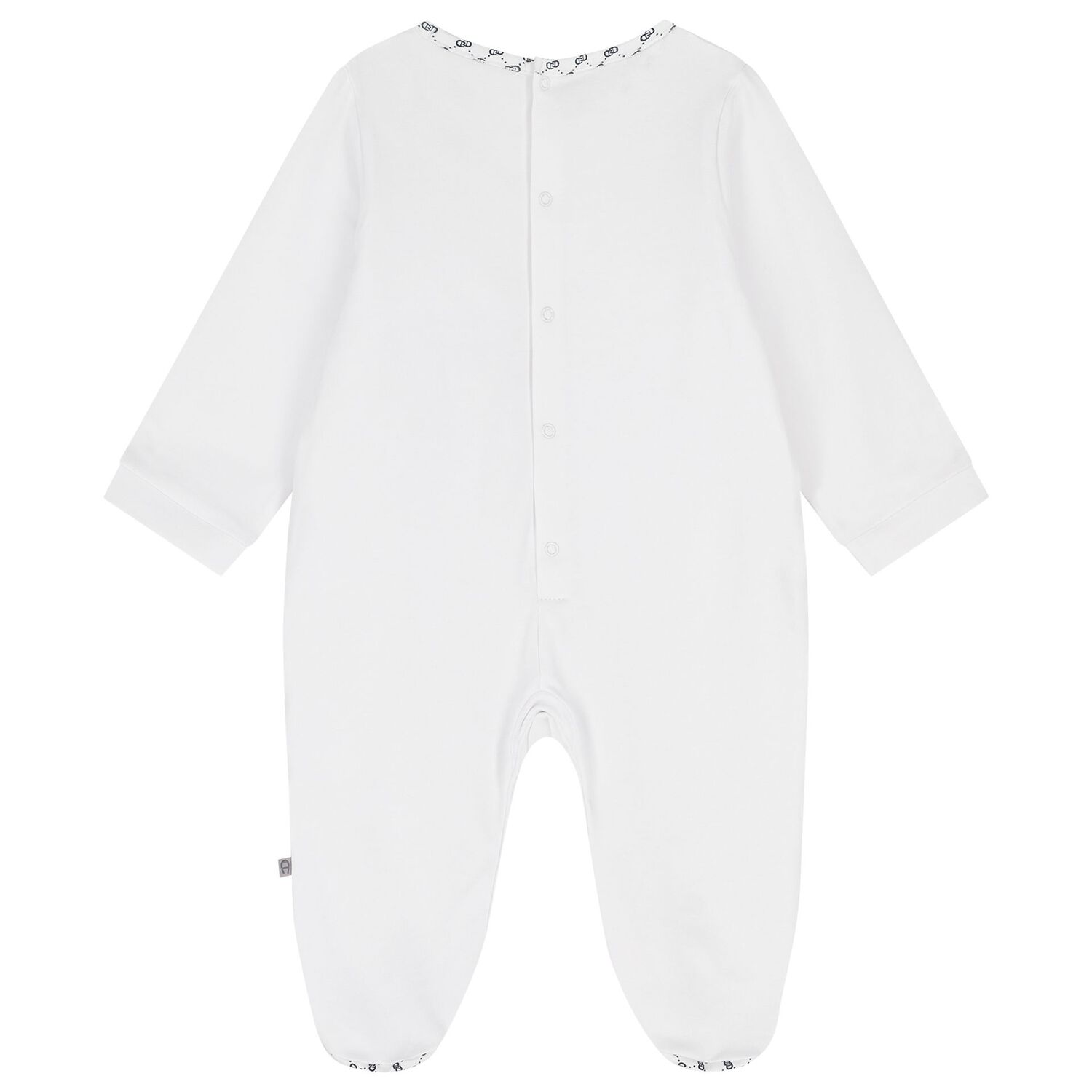 Baby Boys White & Navy Blue Logo Babygrow Gift Set, 1, hi-res