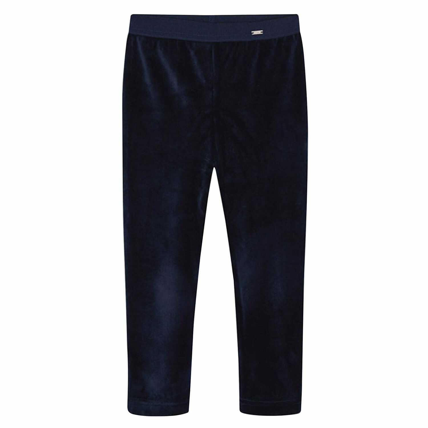 Girls Navy Velvet Leggings, 1, hi-res image number null