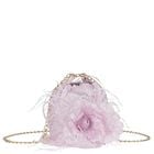 Girls Pink Feather Handbag, 1, hi-res
