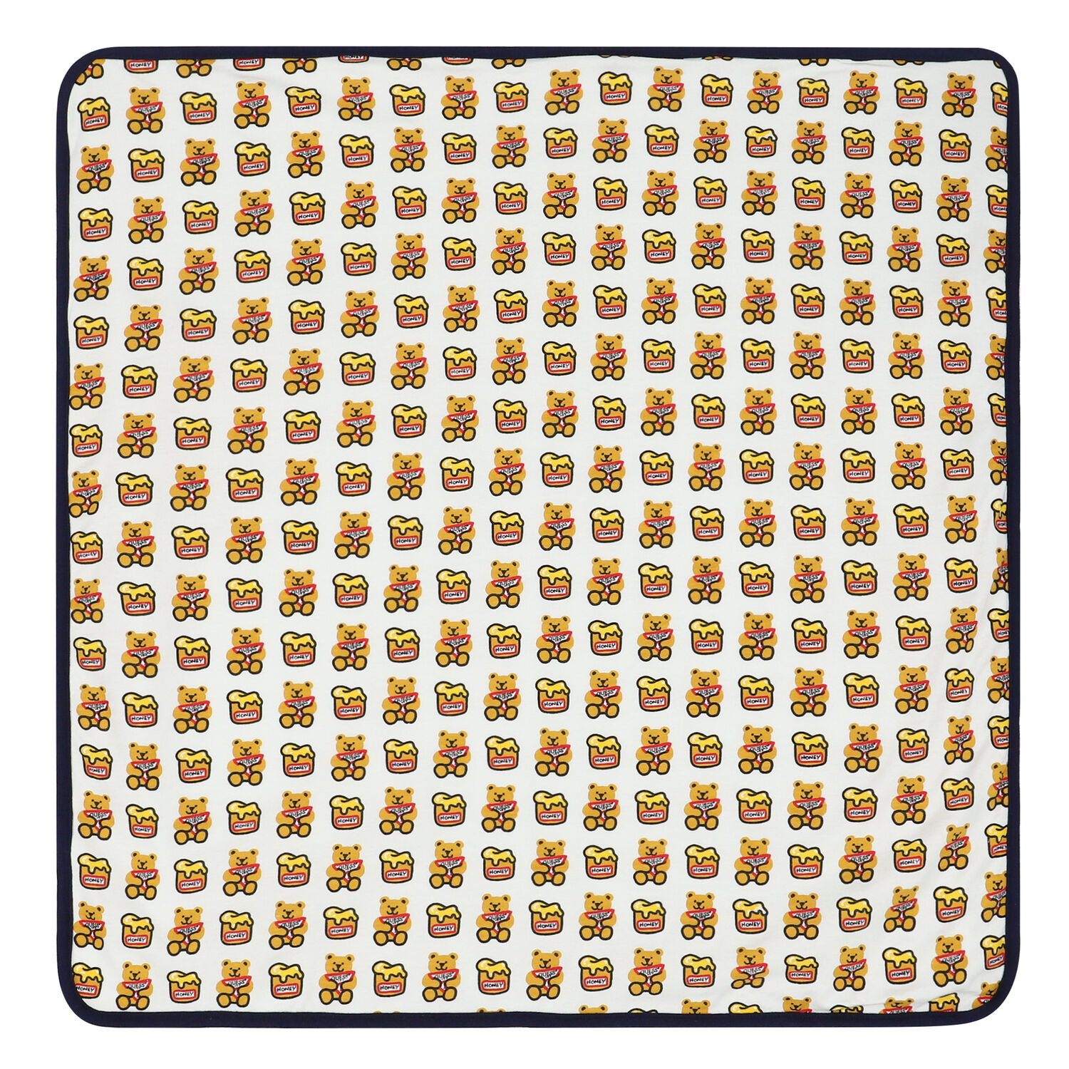 Baby Boys Navy Teddy Logo Hooded Towel, 1, hi-res