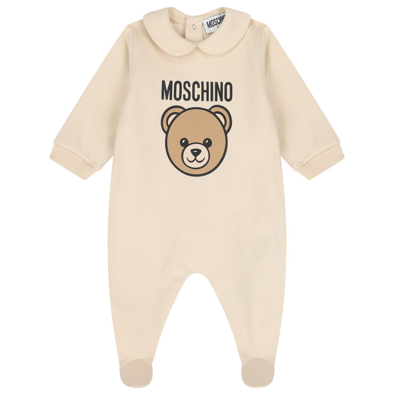 Beige Teddy Bear Logo Babygrow Gift Set, 2, hi-res
