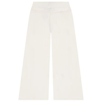 Girls Ivory Logo Trousers