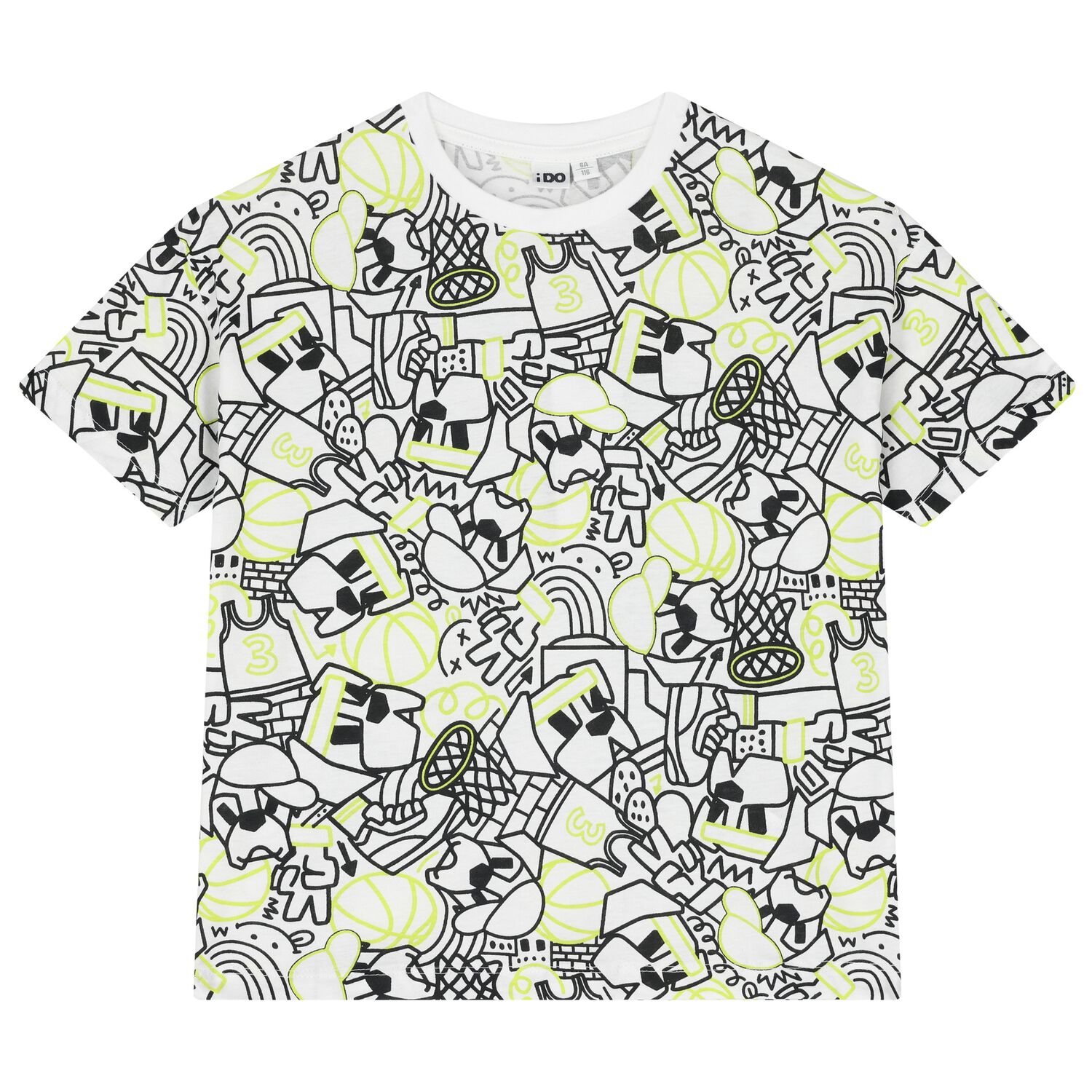 Boys White T-Shirt, 1, hi-res image number null