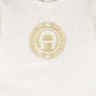 Ivory & Gold Logo Babygrow, 1, hi-res