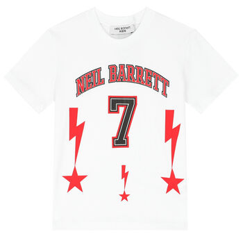 Boys White Logo T-Shirt