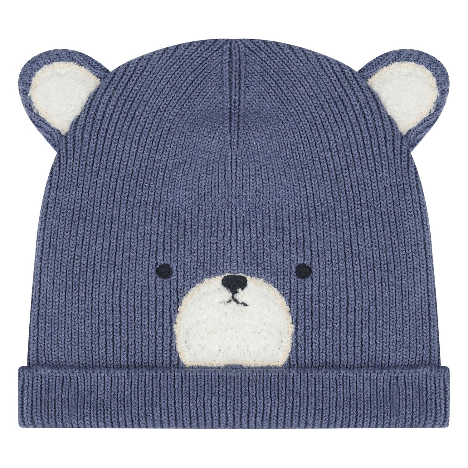 طقم قبعة وقفازات أولاد بطبعة دب  باللون الأزرق , 1, hi-res image number null