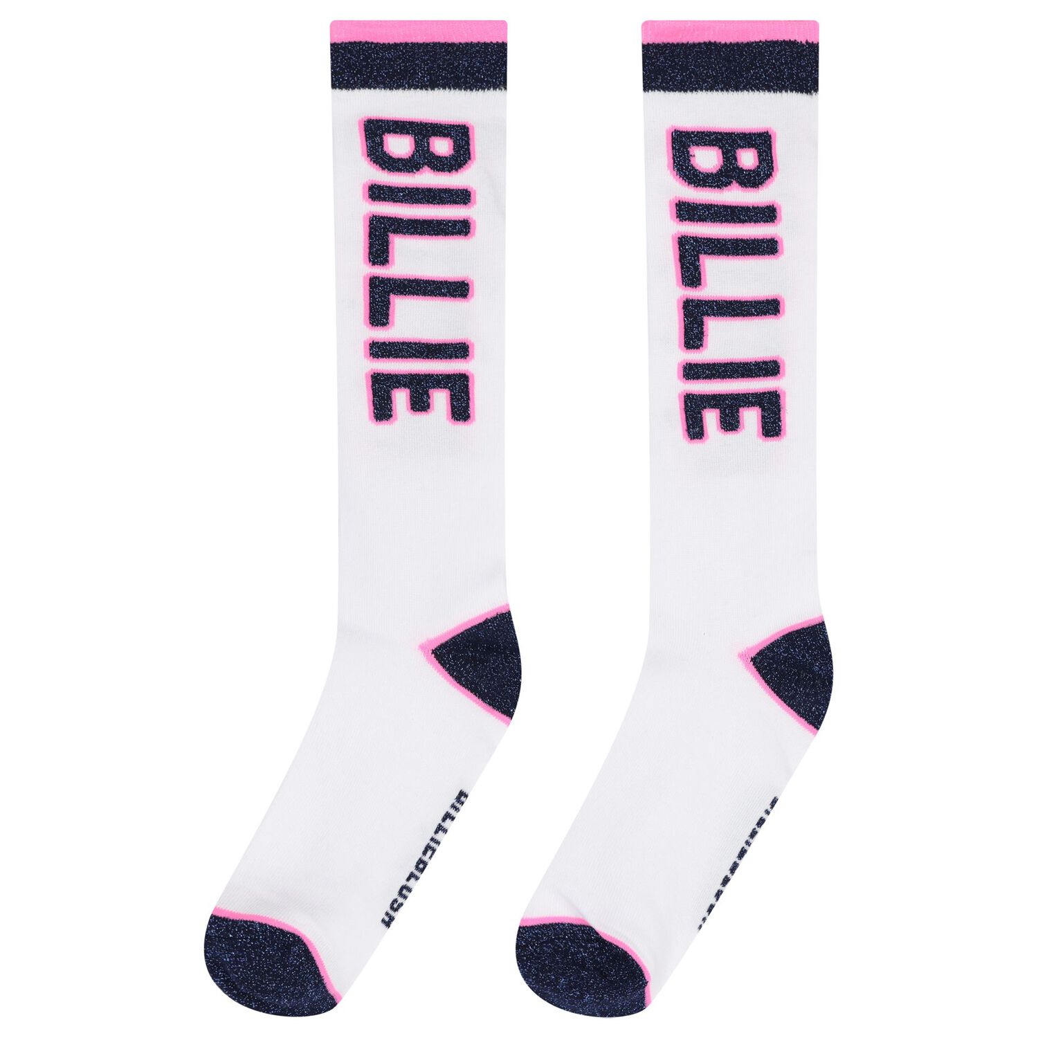 Girls White & Pink Logo Socks, 1, hi-res image number null