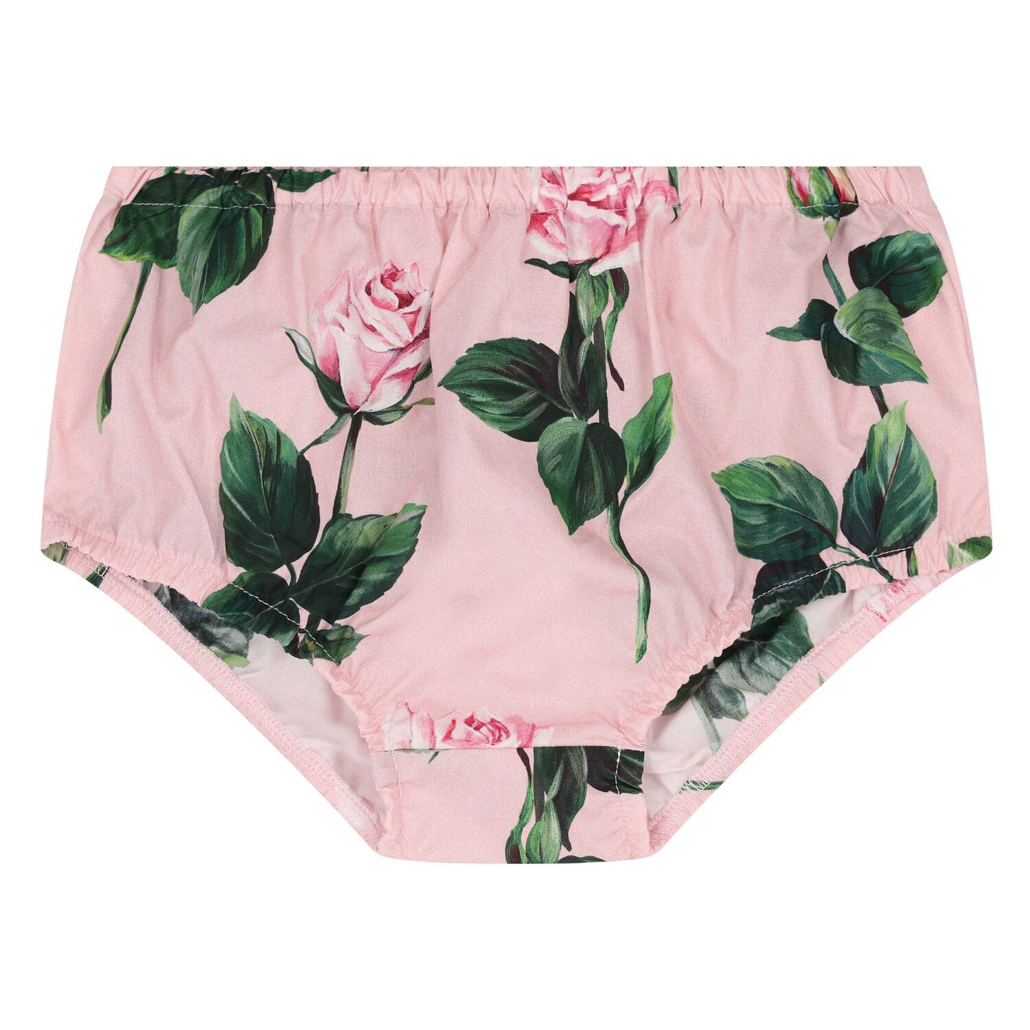 Baby Girls White & Pink Rose Dress Set, 1, hi-res image number null
