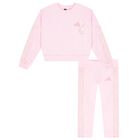 Girls Pink Logo Tracksuit, 1, hi-res