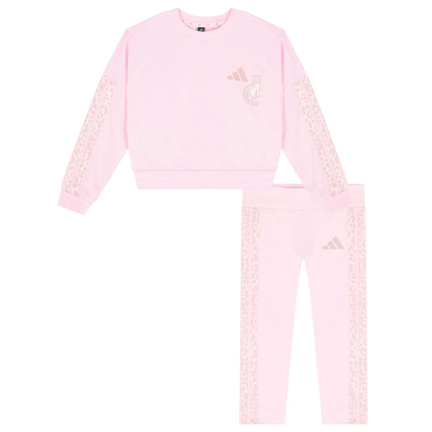 Girls Pink Logo Tracksuit, 1, hi-res