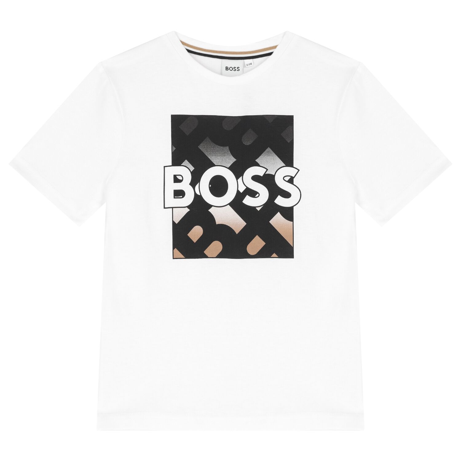 Boys White Logo T-Shirt, 2, hi-res