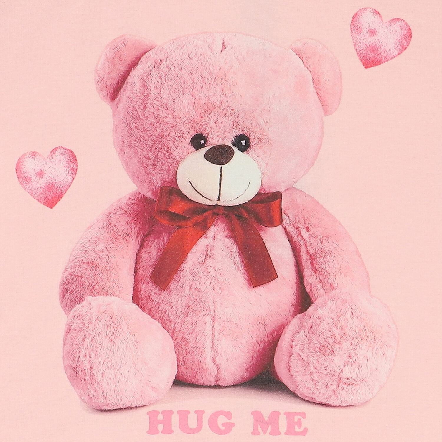 Girls Pink Teddy Bear T-Shirt, 1, hi-res image number null