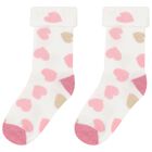 Baby Girls Pink & White Socks (4 Pack), 3, hi-res