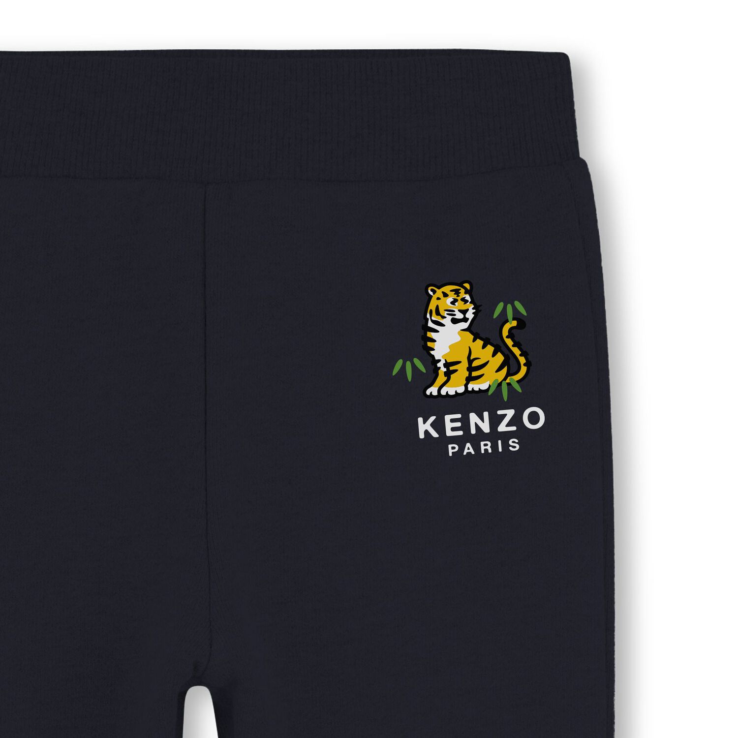 Younger Boys Navy Blue Tiger Logo Tracksuit, 1, hi-res