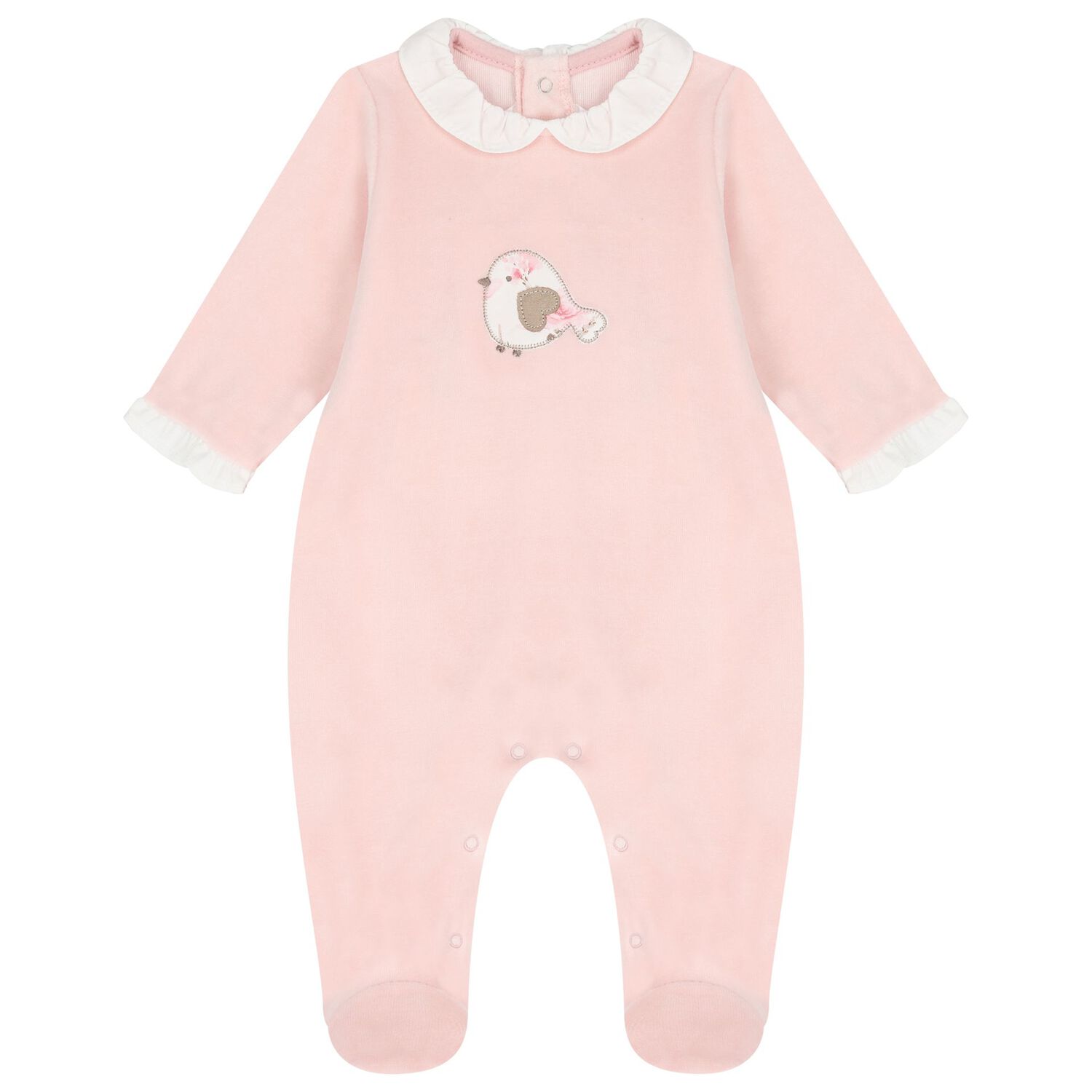   أفرول بنات  باللون العاجي والوردي ( قطعتان), 1, hi-res