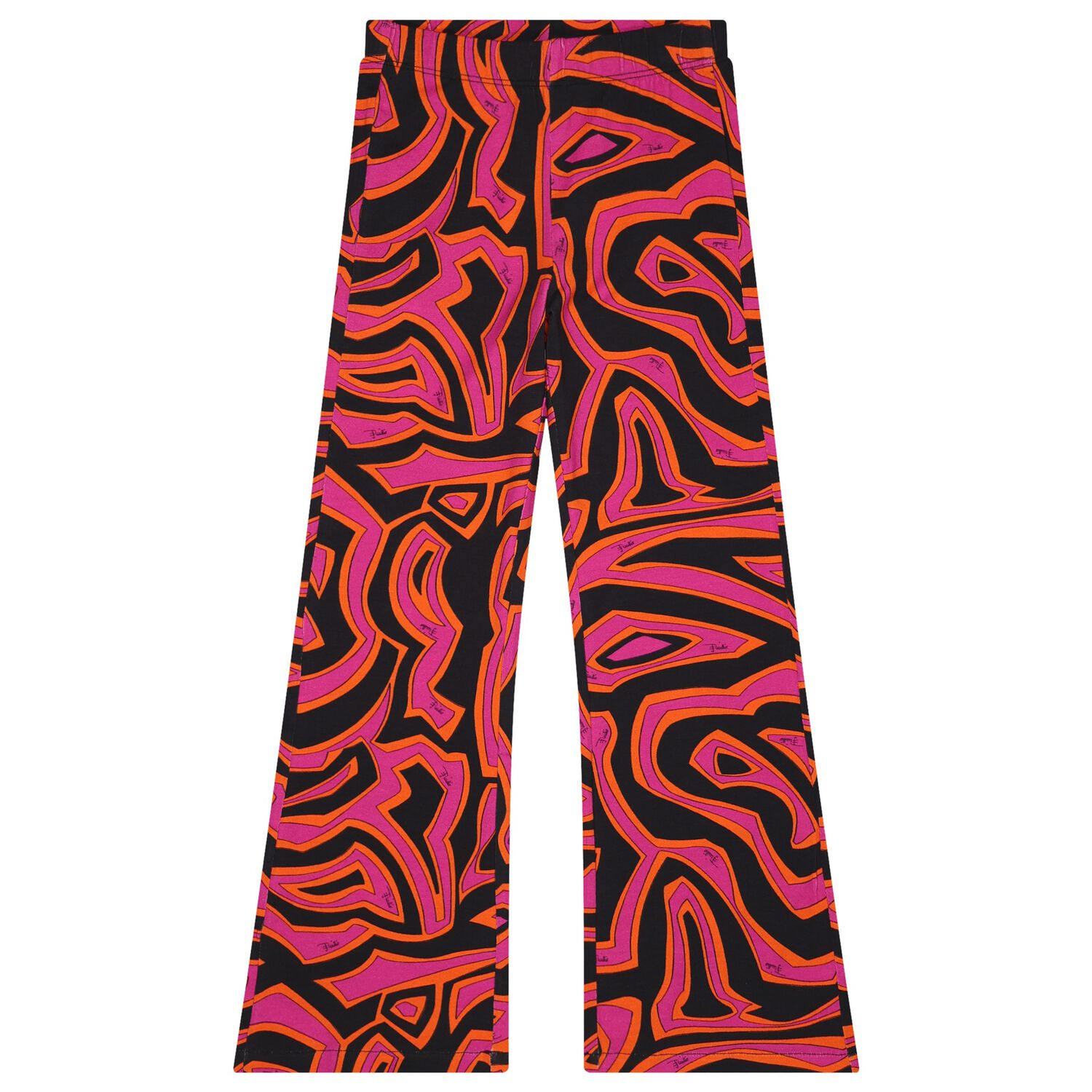 Girls Purple & Black Labirinto Leggings, 1, hi-res