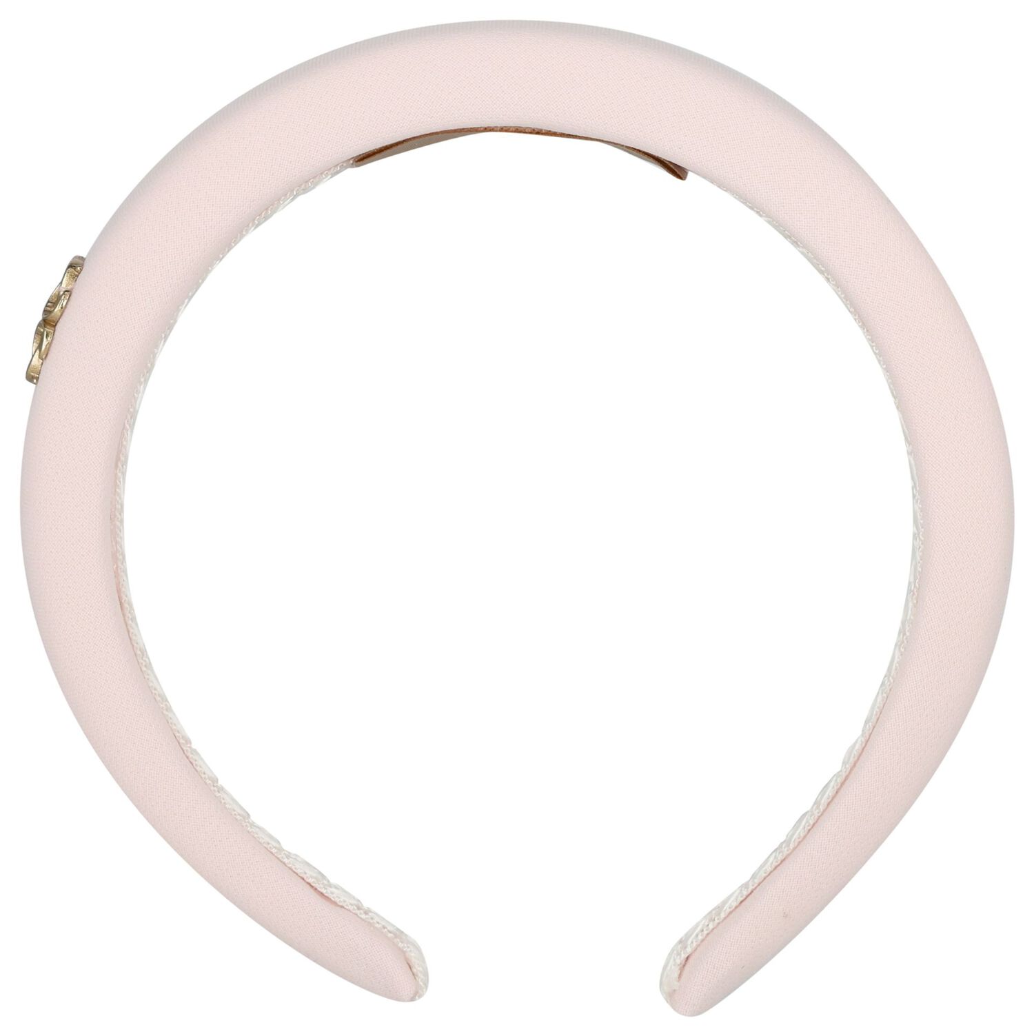 Girls Pink Logo Crepe Headband, 2, hi-res