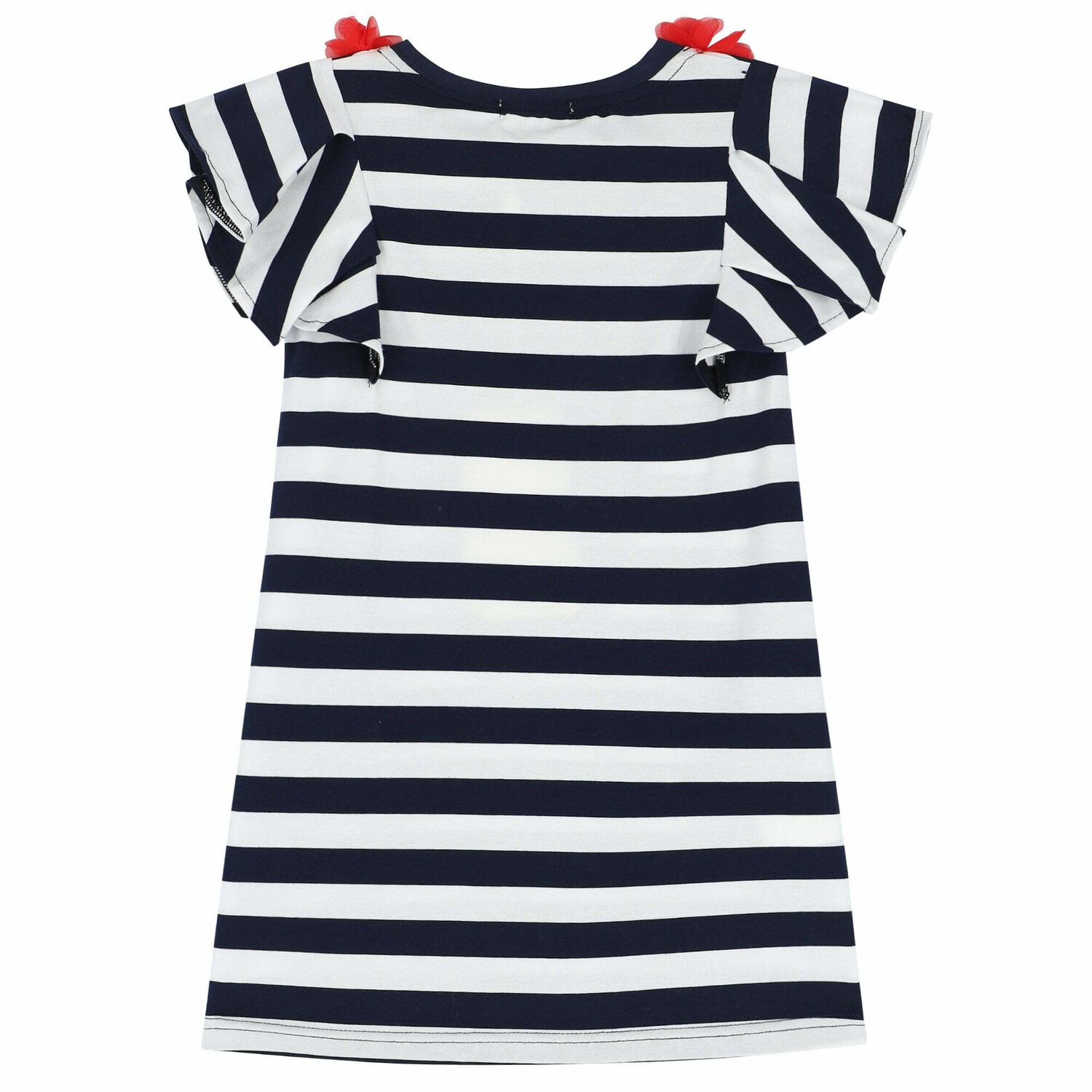 Navy & White Striped Dress, 1, hi-res