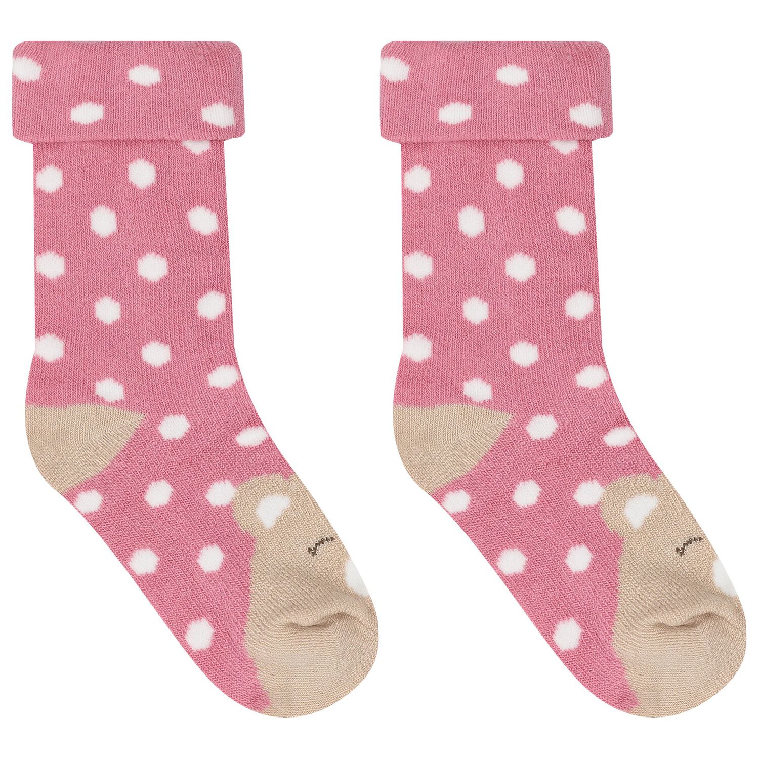 Baby Girls Pink & White Socks (4 Pack), 3, hi-res