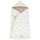 Ivory & Beige Hooded Reversible Baby Nest, 1, hi-res