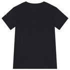 Boys Black Logo T-Shirt, 2, hi-res