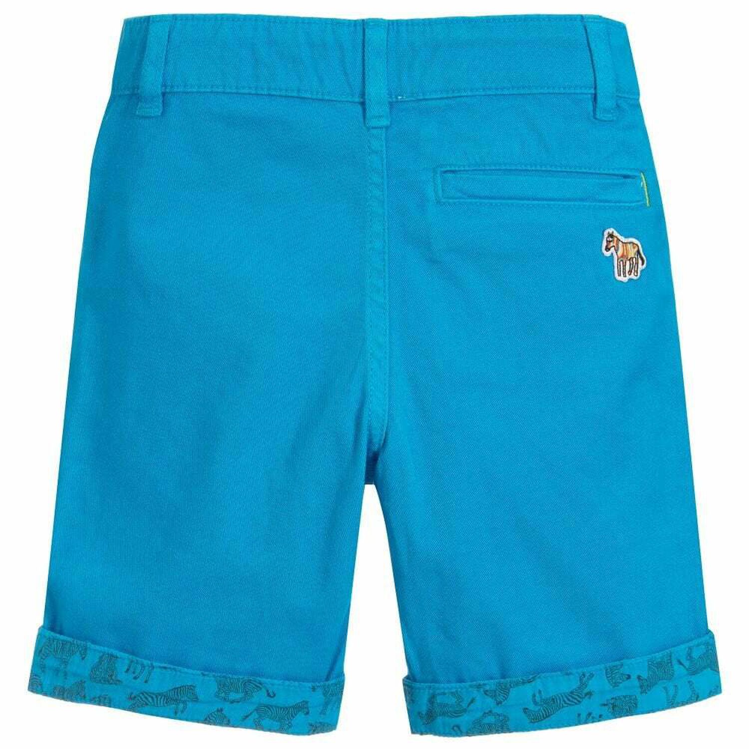 Boys Blue Cotton Shorts, 1, hi-res image number null