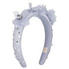 رابطه رأس مزينه بالزهور باللون الازرق , 1, hi-res