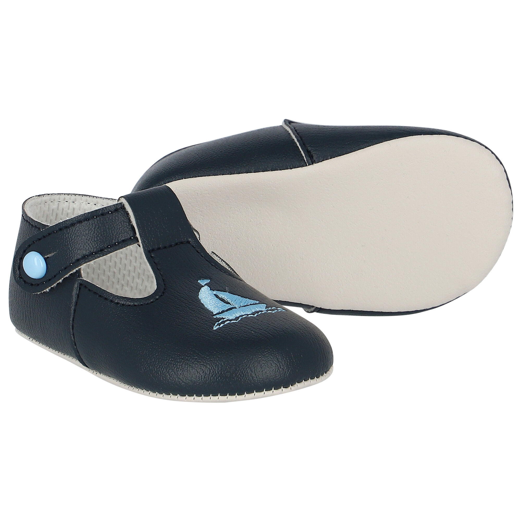 Early Days Navy Blue Pre Walker Baby Shoes Junior Couture UAE