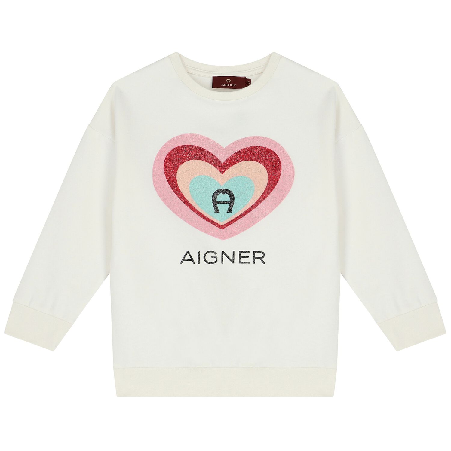 Girls Ivory Logo Sweatshirt, 2, hi-res image number null