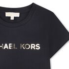 Girls Black Logo T-Shirt, 1, hi-res