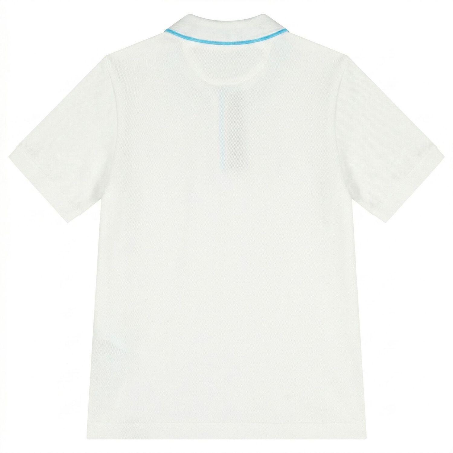 Boys White Logo Polo Shirt, 1, hi-res