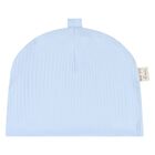 Baby Boys Ivory & Blue Bear Babysuit & Hat Gift Set, 3, hi-res