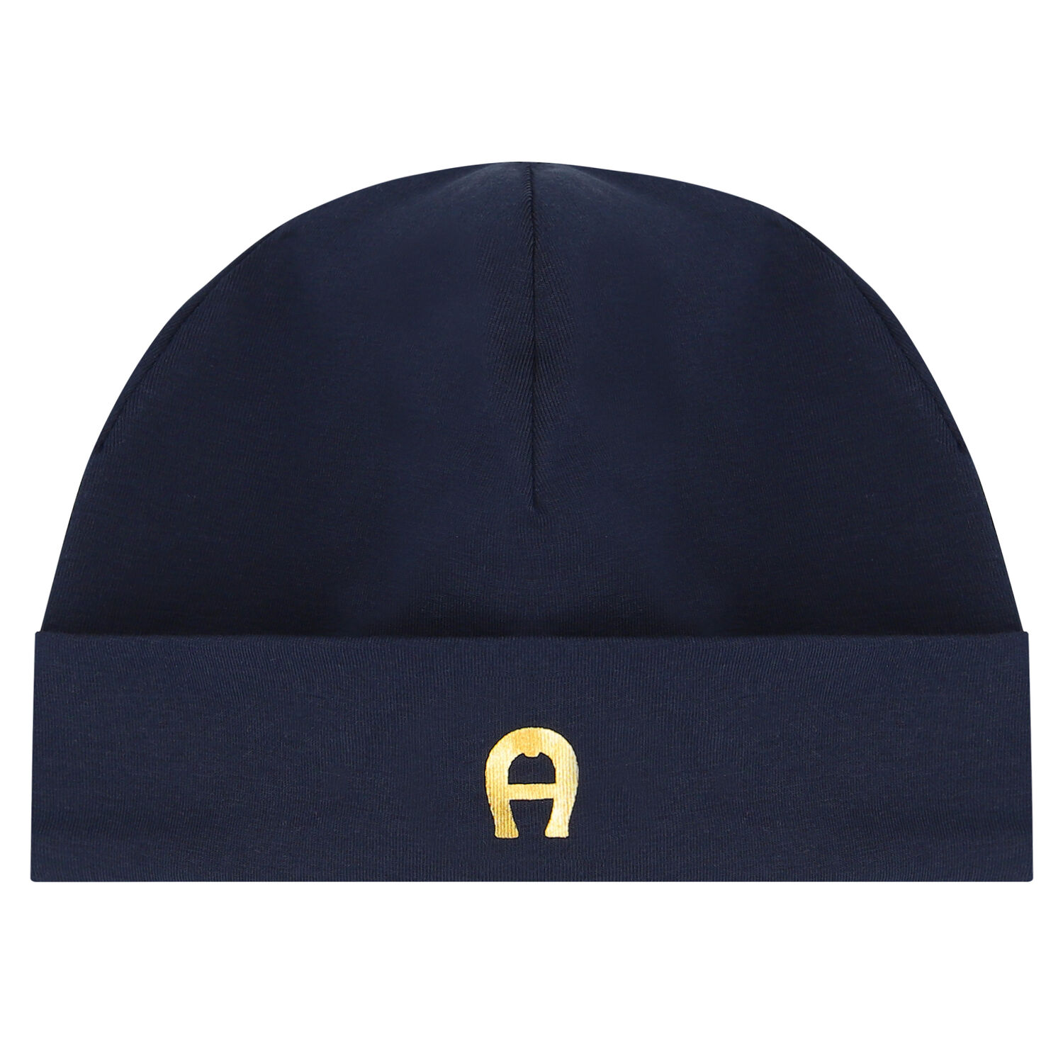 Navy Blue & Gold Logo Baby Hat, 3, hi-res image number null
