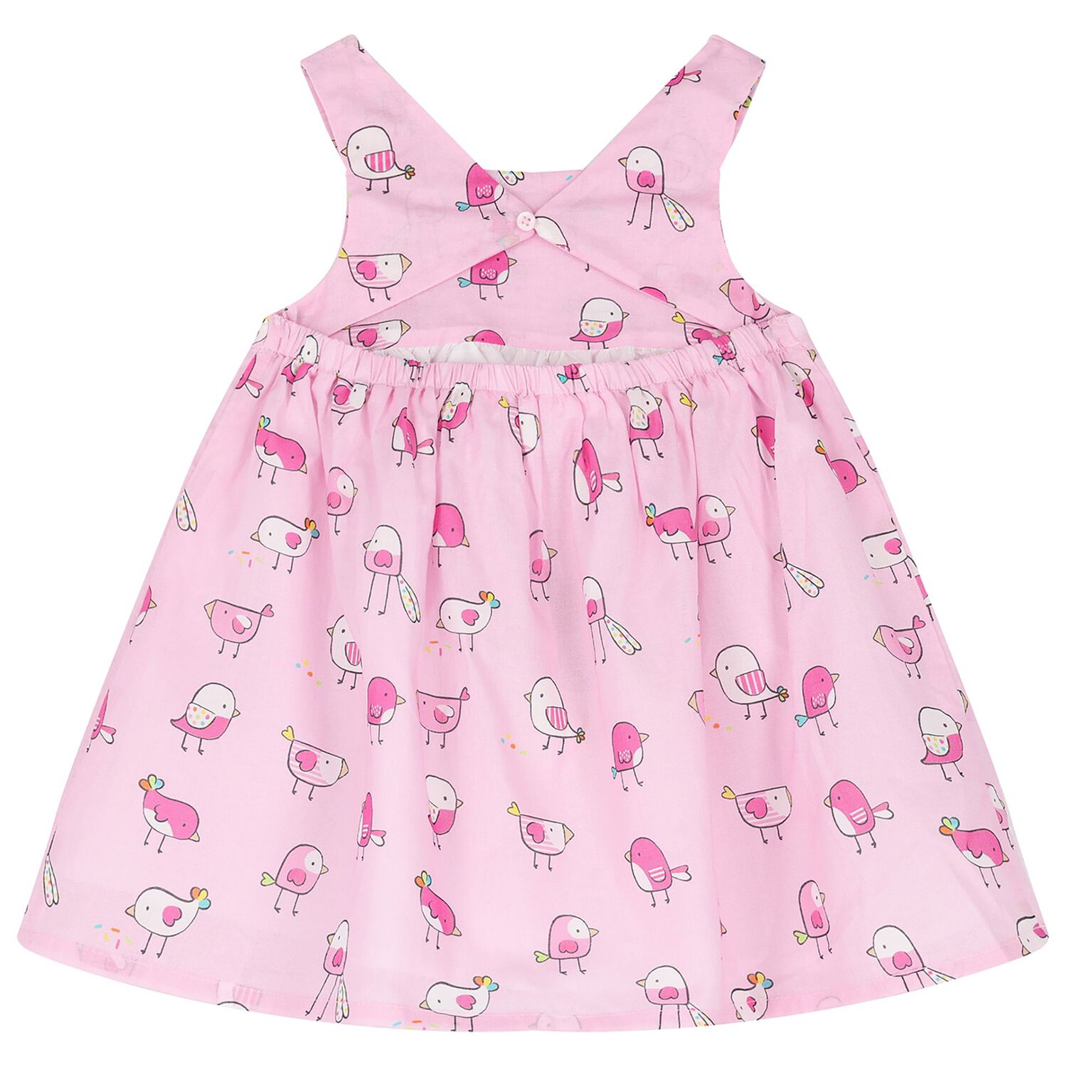 Baby Girls Pink Birds Dress Set, 1, hi-res image number null