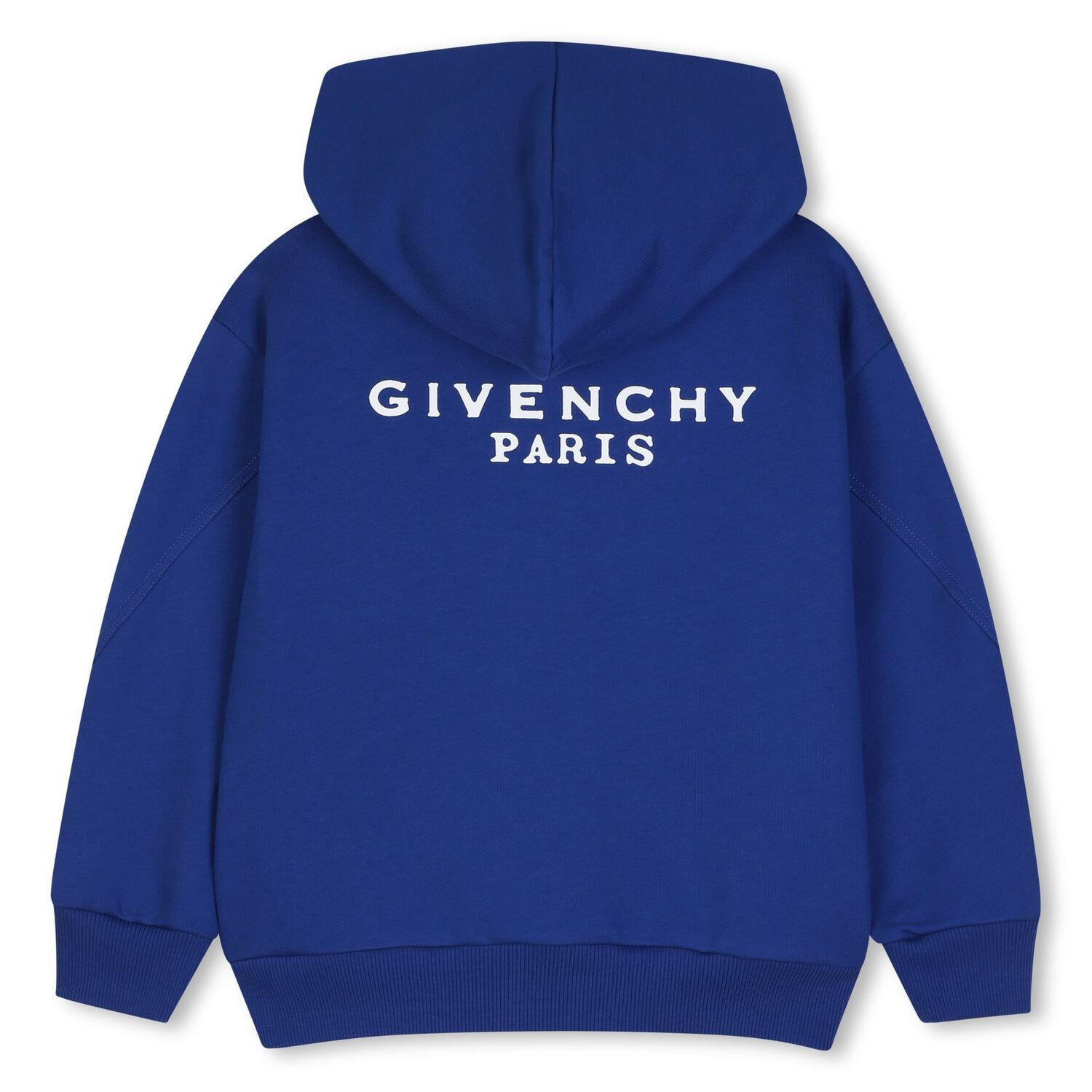 Blue Logo Hooded Zip Up Top, 2, hi-res