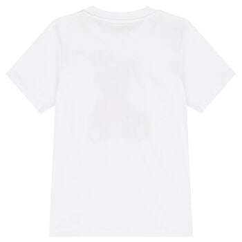 White Teddy Bear Logo T-Shirt