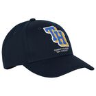 Boys Navy Blue Varsity Logo Cap, 1, hi-res