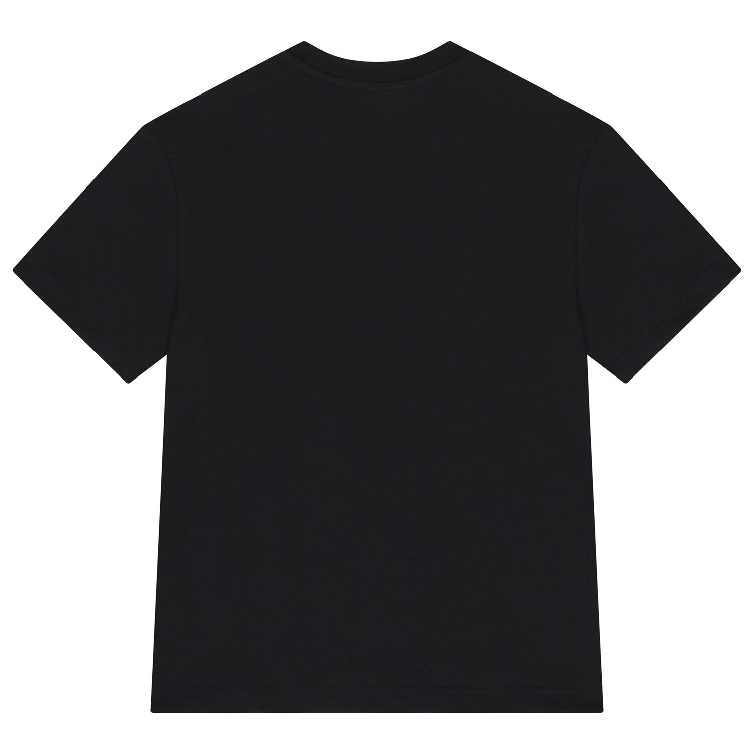 تي شيرت بناتي أسود بشعار, 4, hi-res